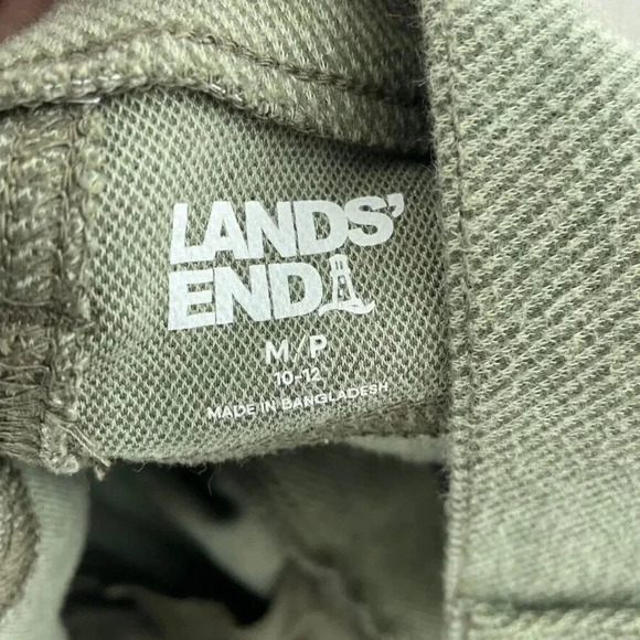 Lands End Wide-Leg Pants Womens M Green 3437 - Picture 6 of 10